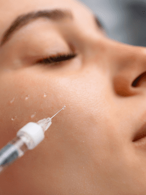 Micro-droplet intradermal injection with fine needles.