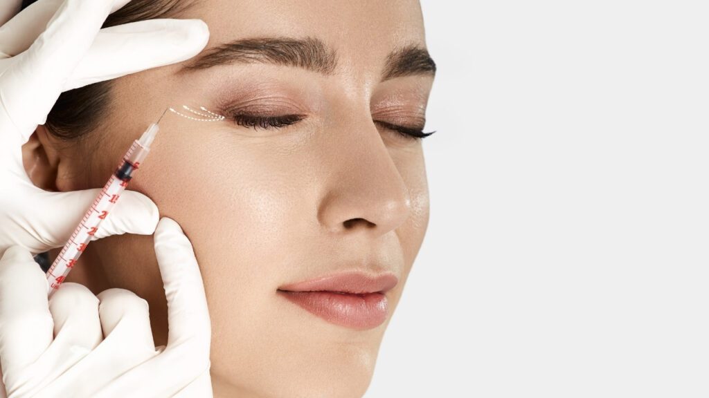 crow’s feet lines apply anti-wrinkle injections